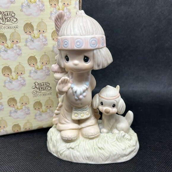 Original 21 PRECIOUS Moments “O how I love Jesus” figurine w/early date mark - Picture 1 of 5